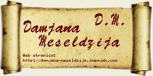 Damjana Meseldžija vizit kartica